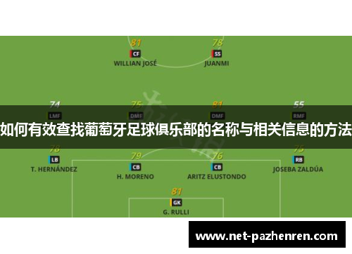 如何有效查找葡萄牙足球俱乐部的名称与相关信息的方法