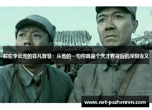 解密李云龙的非凡智慧：从他的一句你真是个天才看背后的深刻含义
